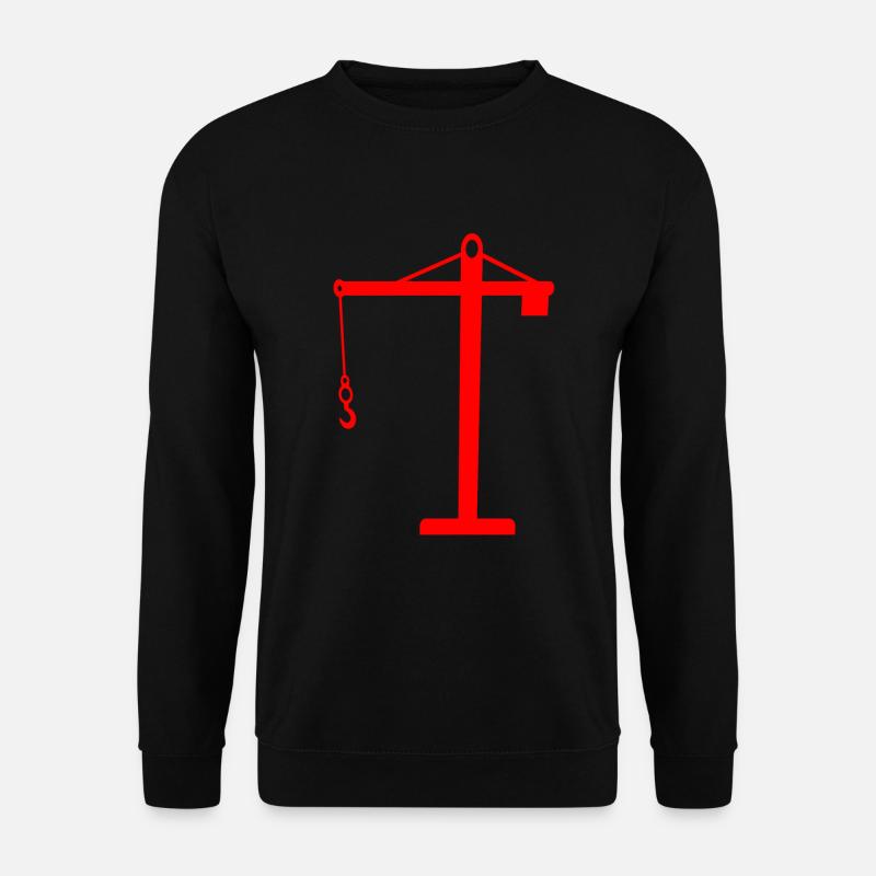 Kran - Unisex Pullover - Schwarz