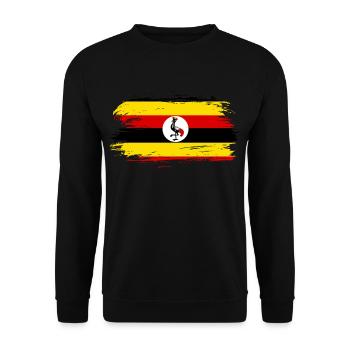 Uganda flag flag - Unisex Sweatshirt - black - Front - Alina (178cm) & Michal (187cm)