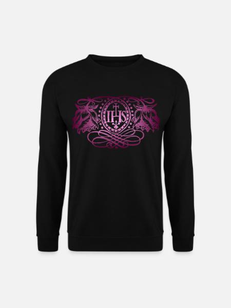 IHS, Jésus-Christ, illustration ancienne, espoir - Sweat-shirt Unisexe - noir