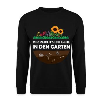 Garten Gärtner Hobbygärtner - Unisex Pullover - Schwarz - Vorne - Alina (178cm) & Michal (187cm)