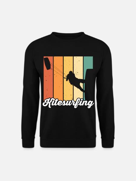 Kitesurfen Kiteboarding Kite Kiten - Unisex Pullover - Schwarz