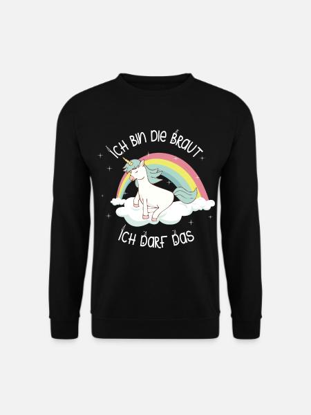 Polterabend jga Einhorn jga - Unisex Pullover - Schwarz