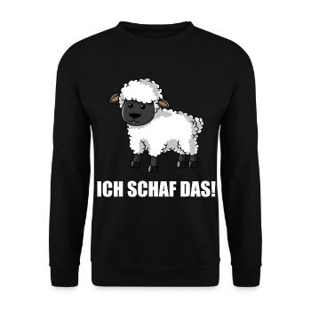 Schäfer Ich Schaf Das Schafe Schäfchen Landwirt - Unisex Pullover - Schwarz - Vorne - Alina (178cm) & Michal (187cm)