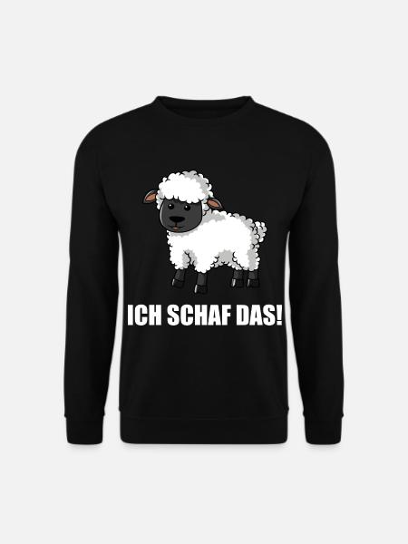 Schäfer Ich Schaf Das Schafe Schäfchen Landwirt - Unisex Pullover - Schwarz