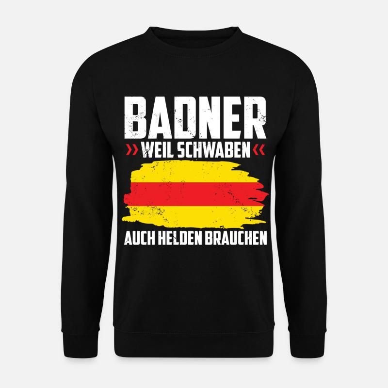 Badner Geschenke | Baden Badisch Badener Karlsruhe - Unisex Pullover - Schwarz