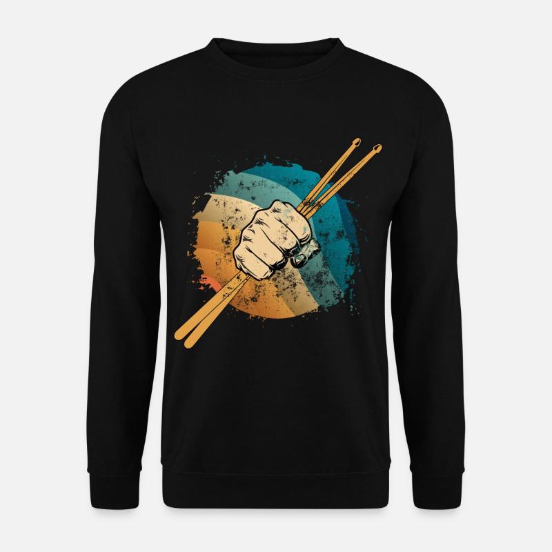 Batterie vibrations et percussions - Sweat-shirt Unisexe - noir