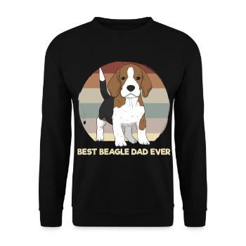 Best Beagle Dad Ever Puppy Dog Dad - Unisex Sweatshirt - black - Front - Alina (178cm) & Michal (187cm)