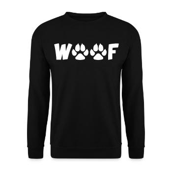 Barking dog (white) - Unisex Sweatshirt - black - Front - Alina (178cm) & Michal (187cm)