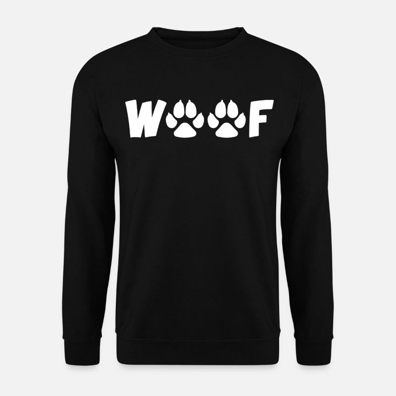 Barking dog (white) - Unisex Sweatshirt - black