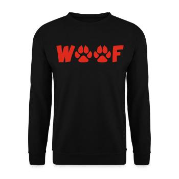 Barking dog (red) - Unisex Sweatshirt - black - Front - Alina (178cm) & Michal (187cm)