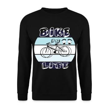 Cyclistes Cyclistes Cyclistes - Sweat-shirt Unisexe - noir - Devant - Alina (178cm) & Michal (187cm)