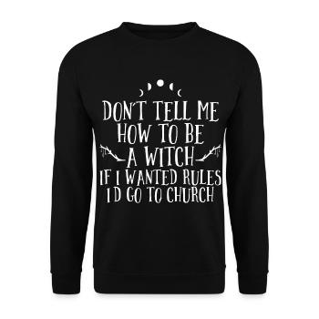 Hexen - Unisex Pullover - Schwarz - Vorne - Alina (178cm) & Michal (187cm)