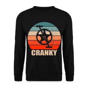 Mountain Bike Mtb Downhill Bike Cyclist Biker - Unisex Sweatshirt - black - Front - Alina (178cm) & Michal (187cm)