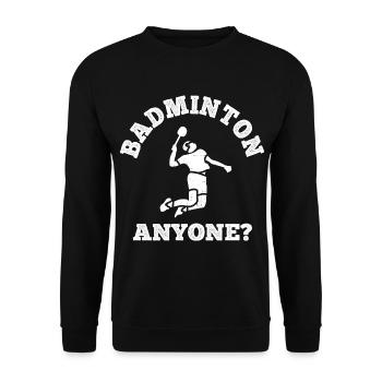 Badminton - Unisex Pullover - Schwarz - Vorne - Alina (178cm) & Michal (187cm)