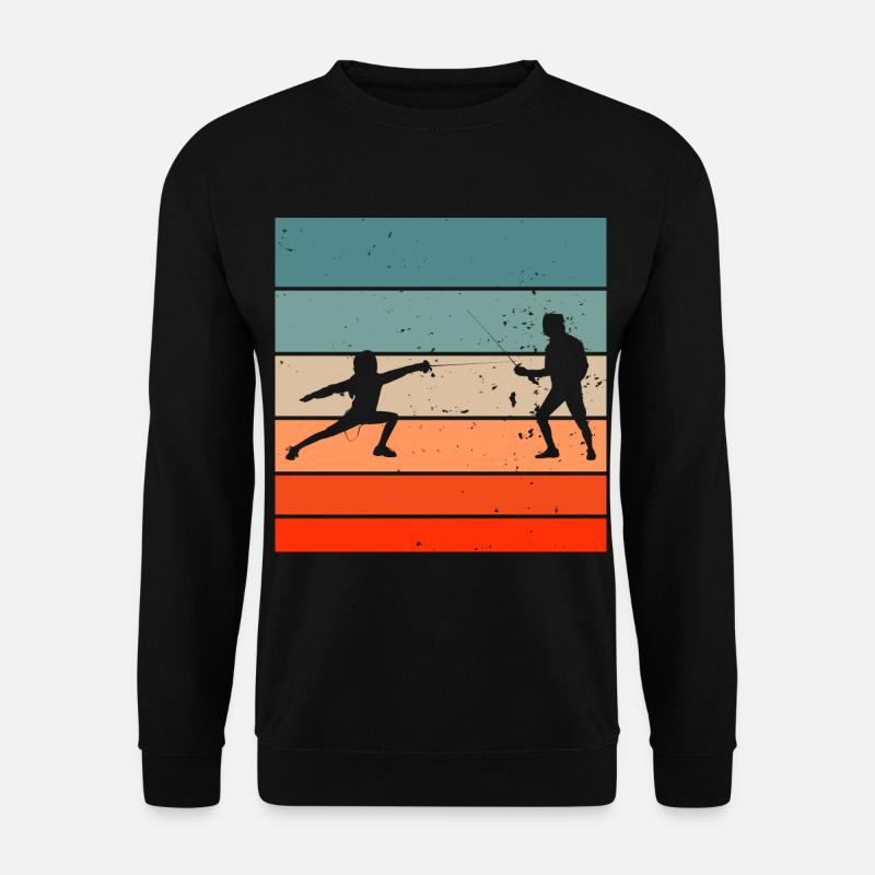 Fechten Geschenkidee für Fechter - Unisex Pullover - Schwarz