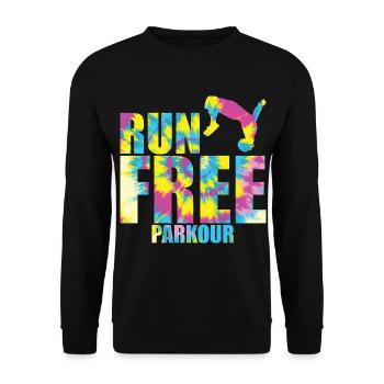 Parkour - Unisex Pullover - Schwarz - Vorne - Alina (178cm) & Michal (187cm)