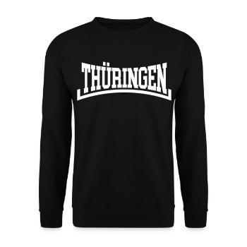 Thüringen - Unisex Pullover - Schwarz - Vorne - Alina (178cm) & Michal (187cm)