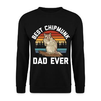 Chipmunk lover - Unisex Sweatshirt - black - Front - Alina (178cm) & Michal (187cm)