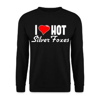 J’adore Hot Silver Foxes Women Saying - Sweat-shirt Unisexe - noir - Devant - Alina (178cm) & Michal (187cm)