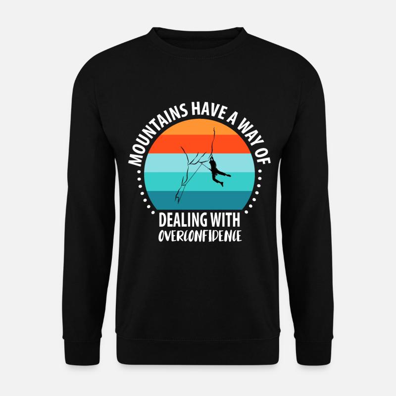 Vintage Bouldern Boulderer Klettern Kletterer - Unisex Pullover - Schwarz