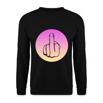 fuck off, fuck you, fucking, fuck - Unisex Pullover - Schwarz - Vorne - Alina (178cm) & Michal (187cm)