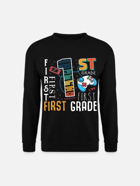 1st Grade Gaming Schoolchild - Unisex Sweatshirt - black