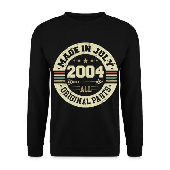 Cadeau d'anniversaire de juillet 2004 2004 que j'ai fait en juillet - Sweat-shirt Unisexe - noir - Devant - Alina (178cm) & Michal (187cm)