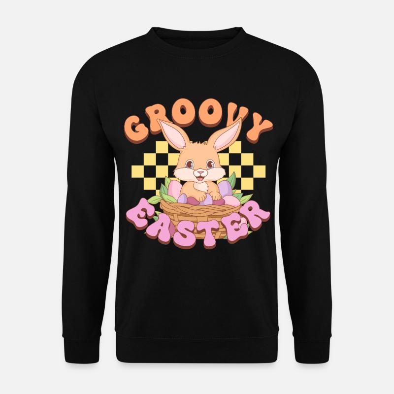 Groovy Easter - Unisex Pullover - Schwarz