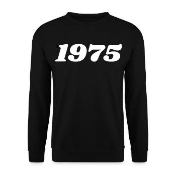1975 - Sweat-shirt Unisexe - noir - Devant - Alina (178cm) & Michal (187cm)