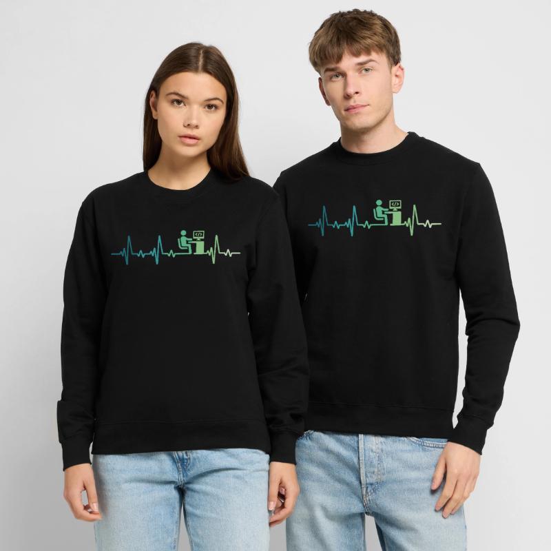 Heartbeat Programmer Developer Unisex Sweatshirt