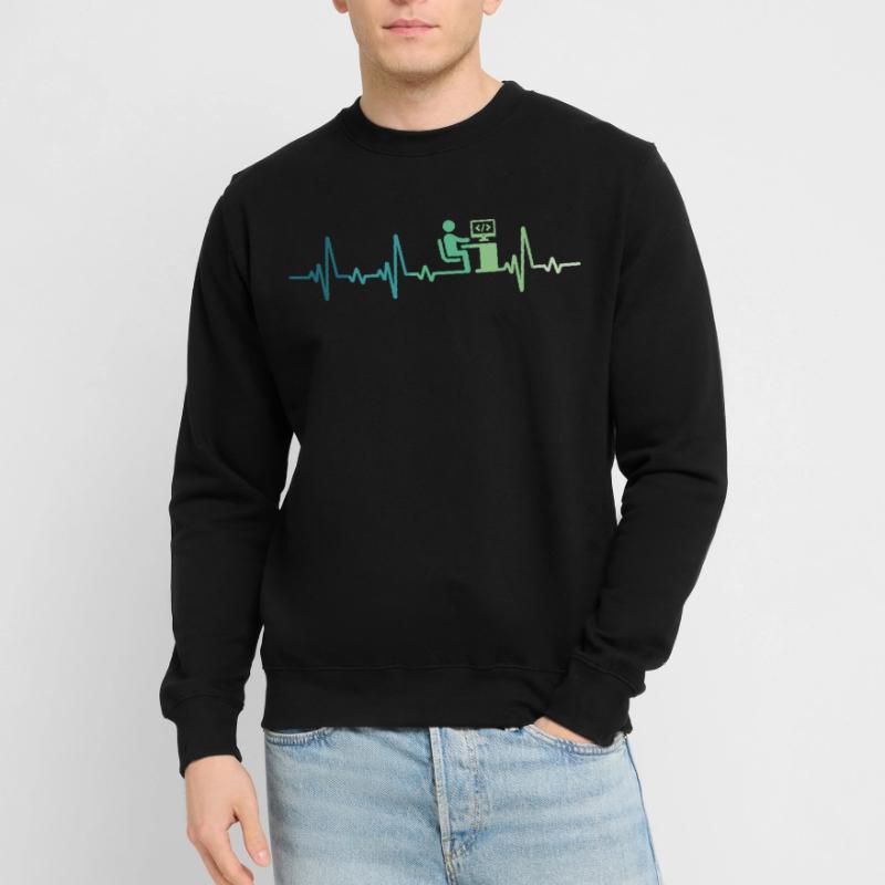 Heartbeat Programmer Developer Unisex Sweatshirt