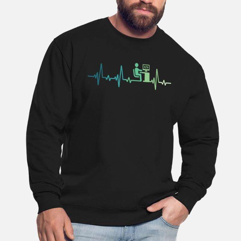 Heartbeat Programmer Developer Unisex Sweatshirt