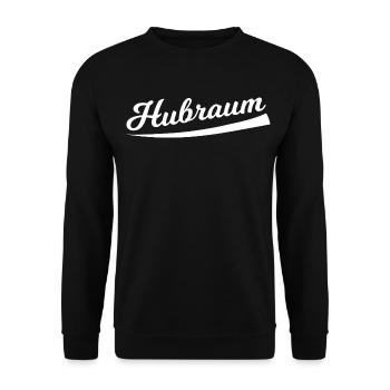 Hubraum Retro Schriftzug - Unisex Pullover - Schwarz - Vorne - Alina (178cm) & Michal (187cm)