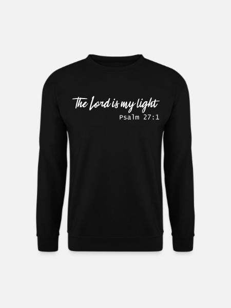 the lord is my light - Unisex Sweatshirt - black