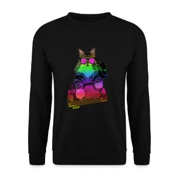 Maine Coon Cat Music - Sweat-shirt Unisexe - noir - Devant - Alina (178cm) & Michal (187cm)