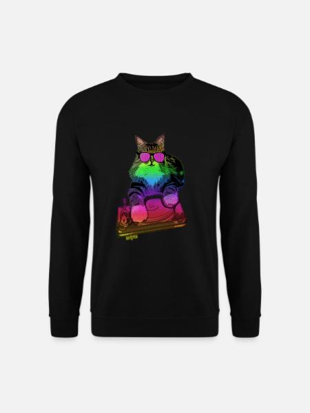 Maine Coon Cat Music - Sweat-shirt Unisexe - noir