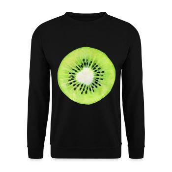 Kiwi - Sweat-shirt Unisexe - noir - Devant - Alina (178cm) & Michal (187cm)