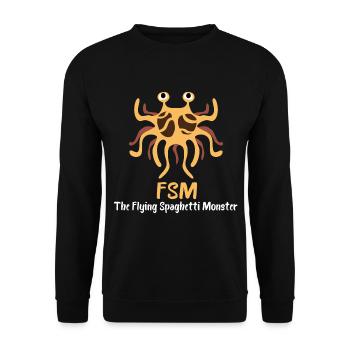 Spaghetti Food Pasta Pasta Cooking Monster Idea - Unisex Sweatshirt - black - Front - Alina (178cm) & Michal (187cm)