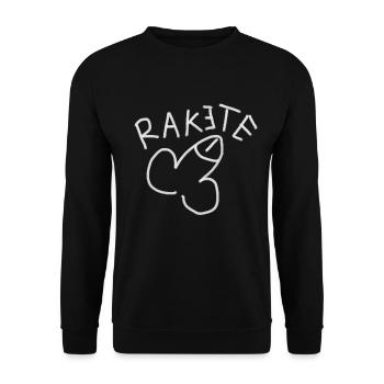 Penis Pimmel Rakete Pullermann - Unisex Pullover - Schwarz - Vorne - Alina (178cm) & Michal (187cm)