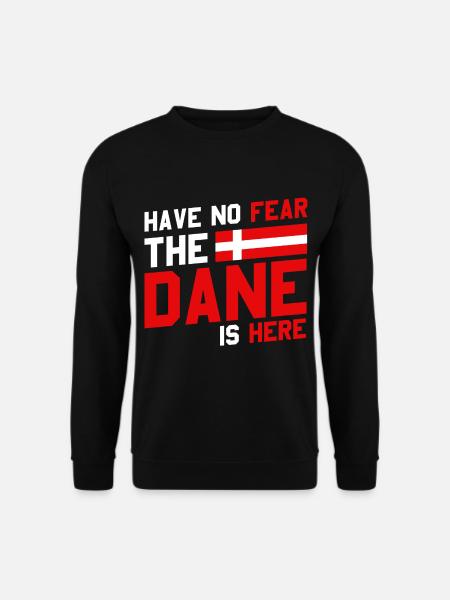 Flagge Daenemark Farben Angst Land Norden - Unisex Pullover - Schwarz