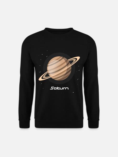 Saturn Ring Weltraum Planet Sonnensystem Sterne - Unisex Pullover - Schwarz