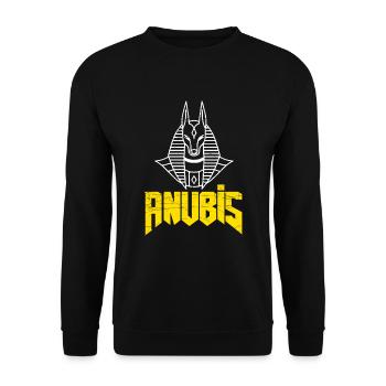 Egypte dieu Anubis pyramide Sphinx Giza - Sweat-shirt Unisexe - noir - Devant - Alina (178cm) & Michal (187cm)