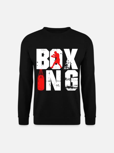 Hobby de boxe sparring sac de boxe gants de boxe - Sweat-shirt Unisexe - noir