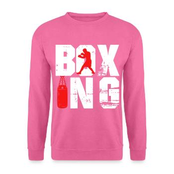 Boxen Hobby Sparring Boxsack Boxkampf Handschuhe - Unisex Pullover - Pink - Vorne