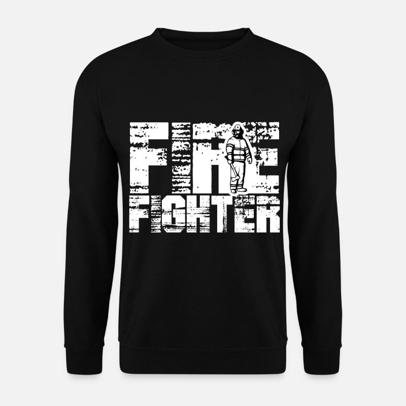 Feuerwehr Feuerwehrmann Beruf Feuer Löschen Brand - Unisex Pullover - Schwarz