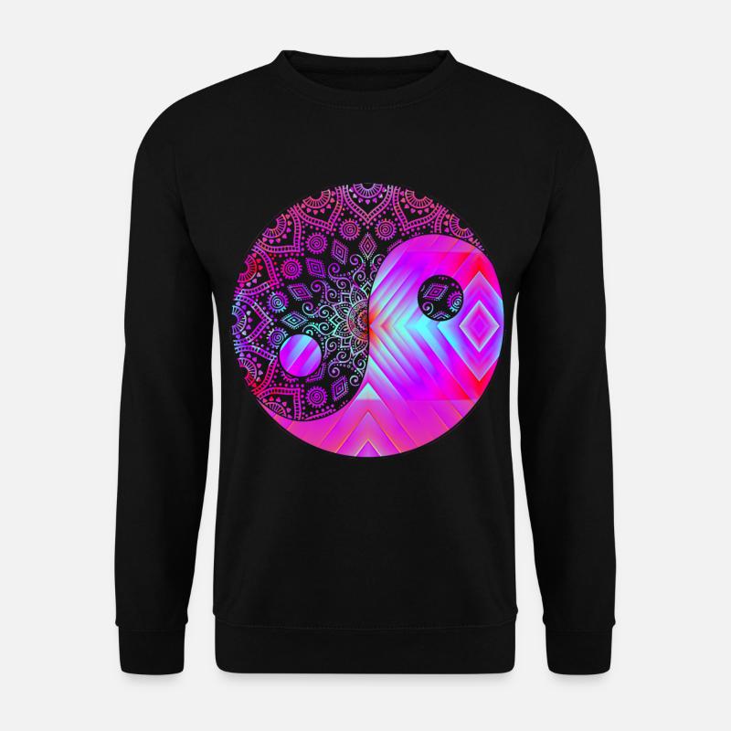 Psytrance Goa Trance Geschenk Shirt DJ Damen - Unisex Pullover - Schwarz