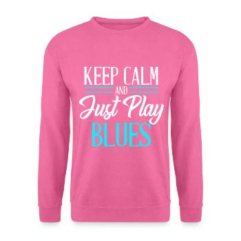 Blues Musik Locker Bleiben Geschenk - Unisex Pullover - Pink - Vorne