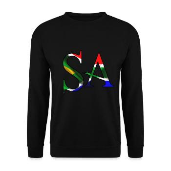 Afrique du Sud SA Afrique patriotisme fierté des Africains - Sweat-shirt Unisexe - noir - Devant - Alina (178cm) & Michal (187cm)