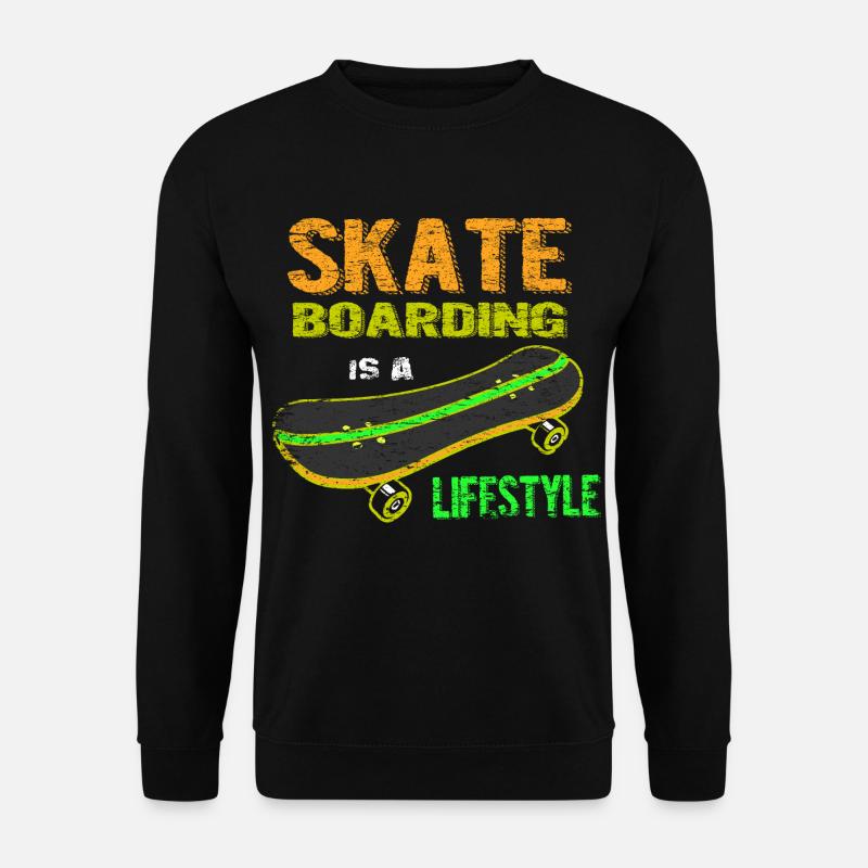 Skateboard - Unisex Pullover - Schwarz