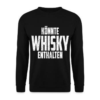 Whisky lustig - Unisex Pullover - Schwarz - Vorne - Alina (178cm) & Michal (187cm)